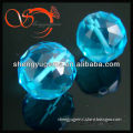 ball shape glass blue gemstone for jewelry